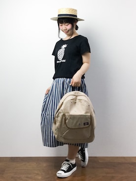 「フェリシモキッズ（フェリシモキッズ）のアイテム」を使った、ノ  ン  タ  ンさん（レディース・153cm）の夏コーディネート
