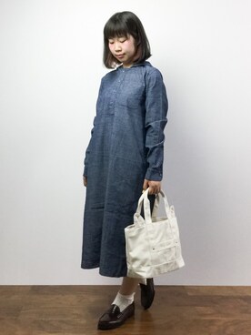 「Honey Salon（ハニーサロン）のアイテム（バッグ）」を使った、ノ  ン  タ  ンさん（レディース・153cm）の夏コーディネート