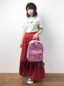 「Burner（バーナー）のアイテム」を使った、ノ  ン  タ  ンさん（レディース・153cm）の夏コーディネート
