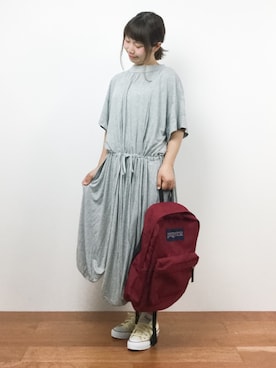 「mercibeaucoup,（メルシーボークー）のアイテム（ワンピース/ドレス）」を使った、ノ  ン  タ  ンさん（レディース・153cm）の夏コーディネート