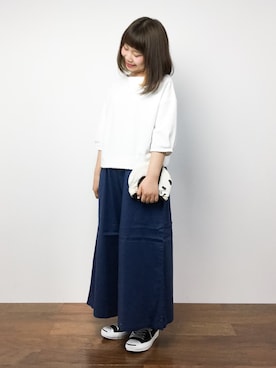 「フェリシモキッズ（フェリシモキッズ）のアイテム」を使った、ノ  ン  タ  ンさん（レディース・153cm）の夏コーディネート