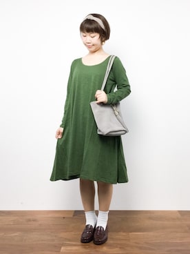 「ROROL（ロロル）のアイテム」を使った、ノ  ン  タ  ンさん（レディース・153cm）の秋コーディネート