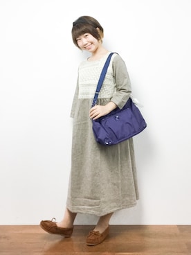 「Kanana project（カナナプロジェクト）のアイテム」を使った、ノ  ン  タ  ンさん（レディース・153cm）の秋コーディネート
