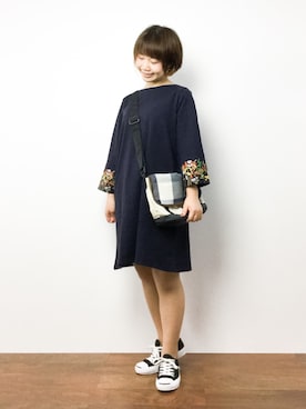 「チャイハネ（チャイハネ）のアイテム（バッグ）」を使った、ノ  ン  タ  ンさん（レディース・153cm）の秋コーディネート