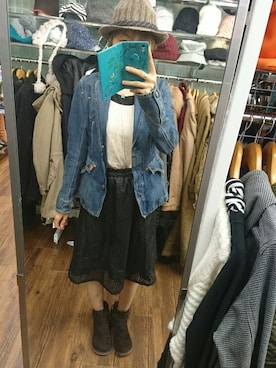 「久しぶり」｜ひをまる 。さん（レディース・160cm）の秋コーディネート