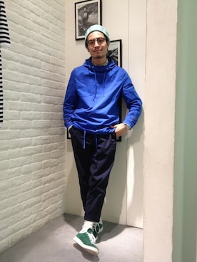 「BEAMS PLUS（ビームスプラス）のアイテム（ブルゾン）」を使った、haraShinさん（メンズ・166cm）の春コーディネート