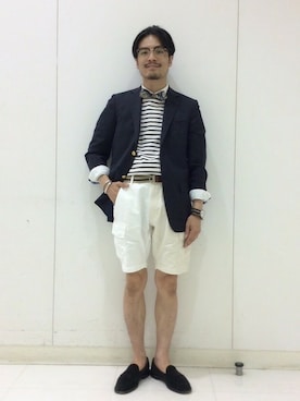「BEAMS BOY（ビームスボーイ）のアイテム（パンツ）」を使った、haraShinさん（メンズ・166cm）の春コーディネート