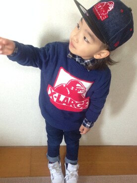 「子供服」｜ru_iiさん（キッズ・100cm）の冬コーディネート
