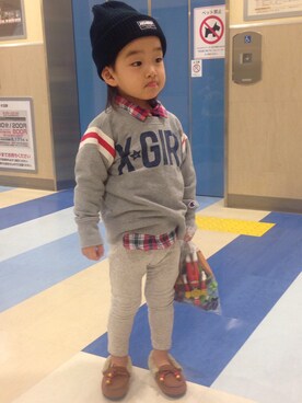 ru_iiさん（キッズ・100cm）の冬コーディネート