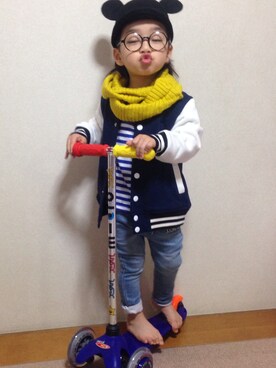 ru_iiさん（キッズ・100cm）の冬コーディネート