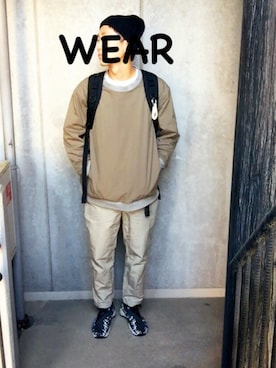 「N.HOOLYWOOD（N.ハリウッド）のアイテム（チノパンツ）」を使った、dejiさん（メンズ・176cm）の秋コーディネート