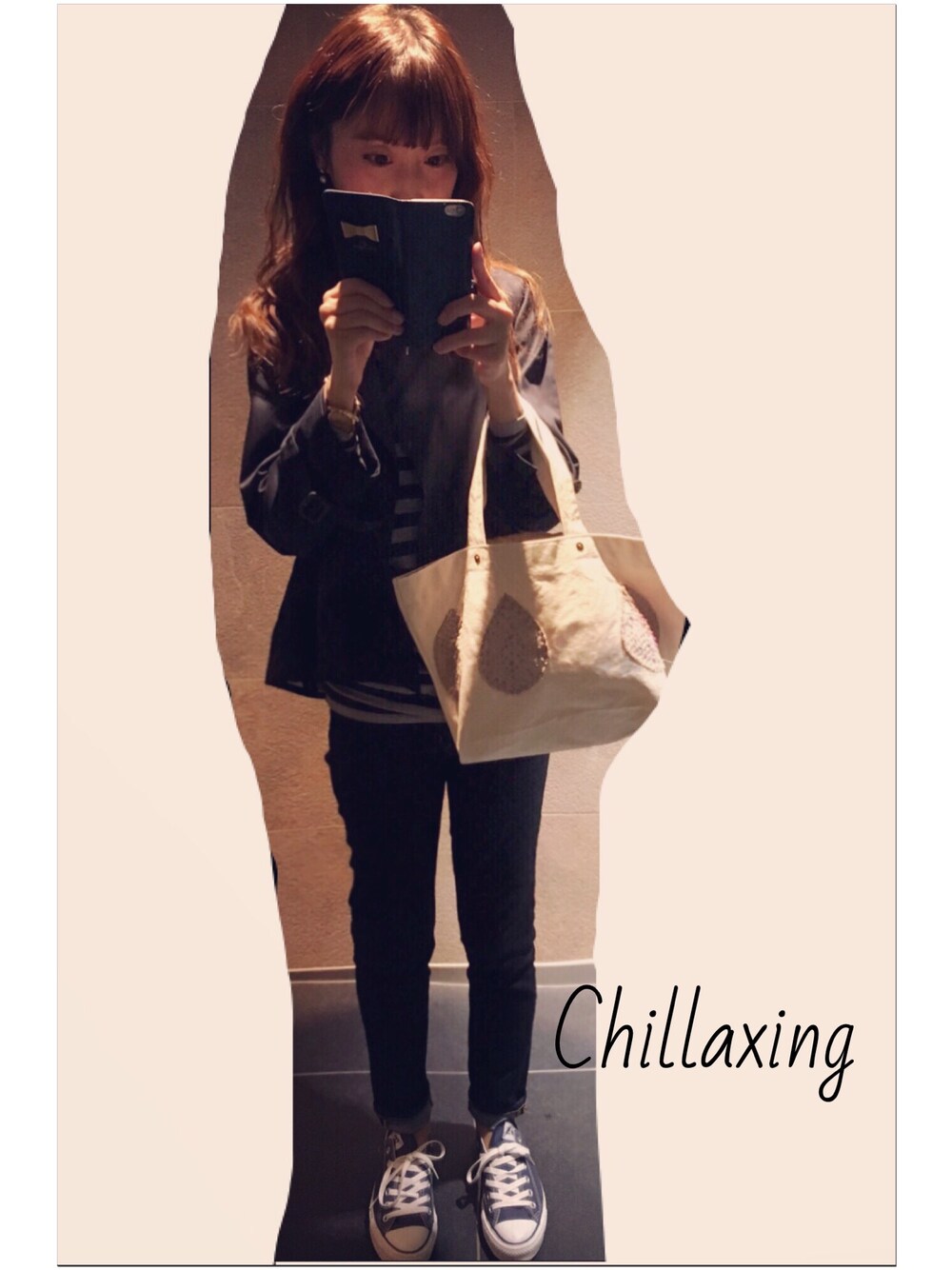 「OMEGA、converse、MACPHEE、NARU、A.P.C.」｜「CONVERSEのアイテム（スニーカー、その他）」を使った、M☺︎kiさん（レディース・163cm）の秋コーディネートの1枚目の写真