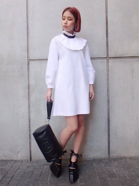 「キーボード」｜PAMEO POSEさん（レディース・165cm）の冬コーディネート