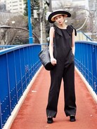 PAMEO POSE（パメオポーズ）の「BIG BOW JUMPSUIT（つなぎ
