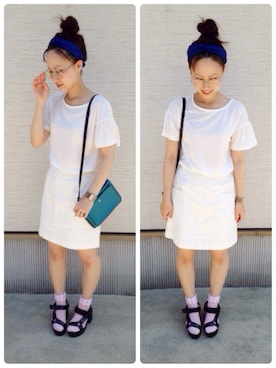 なかちゃんさん（レディース・154cm）の夏コーディネート