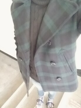 「SPAO（スパオ）のアイテム（ダッフルコート）」を使った、도플갱이さん（メンズ・173cm）の冬コーディネート