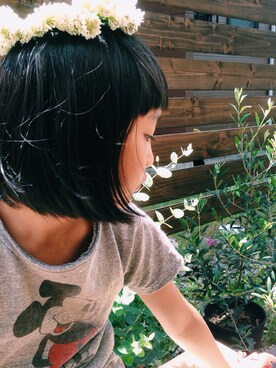 「アイテム（Tシャツ/カットソー）」を使った、aoさん（キッズ・132cm）の夏コーディネート