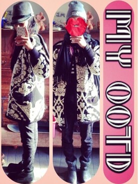 「VANS（バンズ）のアイテム（ブーツ、グレー系）」を使った、Maaareさん（レディース・173cm）の春コーディネート