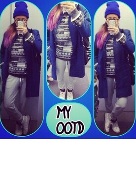 「AIR JORDAN（エアジョーダン）のアイテム（スニーカー、ホワイト系）」を使った、Maaareさん（レディース・173cm）の春コーディネート