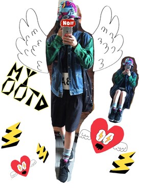 「AIR JORDAN（エアジョーダン）のLUNA NYver（スニーカー、ブラック系）」を使った、Maaareさん（レディース・173cm）の春コーディネート