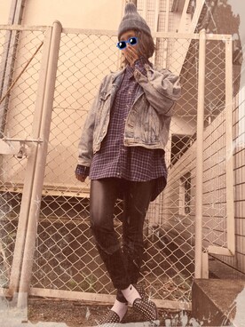 「NIKE（ナイキ）のアイテム（ソックス/靴下、ホワイト系）」を使った、Maaareさん（レディース・173cm）の春コーディネート