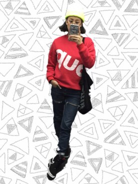 「AIR JORDAN（エアジョーダン）のLUNA NYver（スニーカー、ブラック系）」を使った、Maaareさん（レディース・173cm）の春コーディネート