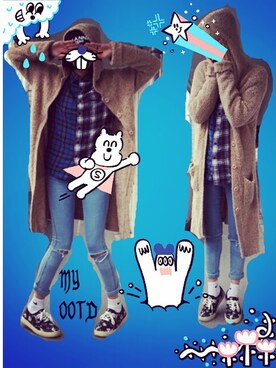 「NIKE（ナイキ）のアイテム（ソックス/靴下、ホワイト系）」を使った、Maaareさん（レディース・173cm）の春コーディネート