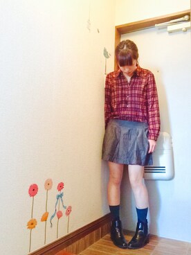 rappyさんの「（GU）サイドゴアブーツ」を使ったコーディネート