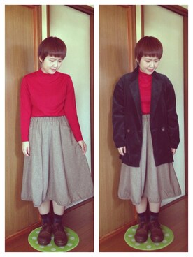 yukoさん（レディース・156cm）の冬コーディネート