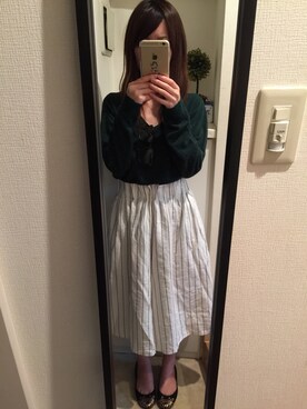 「a-bomb（エーボンブ）のアイテム」を使った、nakamuさん（レディース・152cm）の秋コーディネート