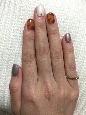 「べっこう柄」｜nakamuさん（レディース・152cm）の秋コーディネート
