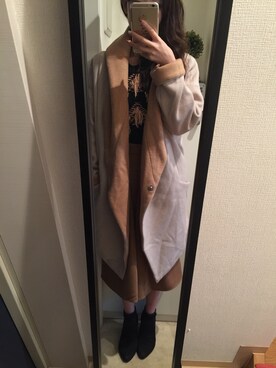 「アイテム（ブーティ）」を使った、nakamuさん（レディース・152cm・20代）の冬コーディネート
