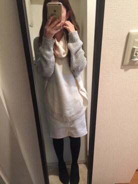 「アイテム（ブーティ）」を使った、nakamuさん（レディース・152cm・20代）の秋コーディネート