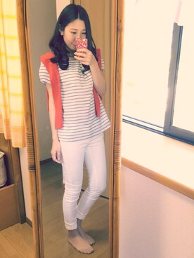 「SEVENDAYS=SUNDAY（セブンデイズサンデイ）のアイテム（その他アウター）」を使った、ぴぃ。さん（レディース・157cm）の春コーディネート