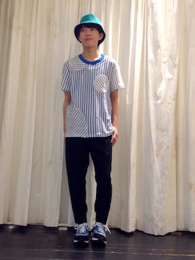 「FRAPBOIS half」｜「アイテム（帽子）」を使った、Takaさん（メンズ・171cm）の春コーディネート