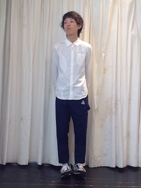 「FRAPBOIS half」｜「アイテム（スラックス）」を使った、Takaさん（メンズ・171cm）の夏コーディネート