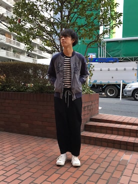 「FRAPBOIS（フラボア）のアイテム（ジャケット/アウター）」を使った、Takaさん（メンズ・171cm）の春コーディネート
