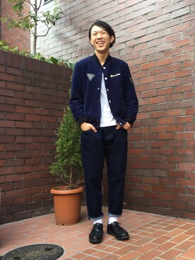 「FRAPBOIS（フラボア）のアイテム（ジャケット/アウター）」を使った、Takaさん（メンズ・171cm）の秋コーディネート