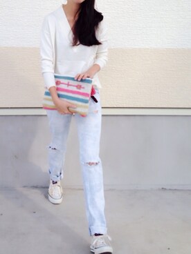 「Lilas Campbell（リラキャンベル）のアイテム」を使った、ikuさん（レディース・160cm）の秋コーディネート