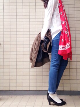 「copine」｜「アイテム（ブルゾン）」を使った、ikuさん（レディース・161cm）の冬コーディネート