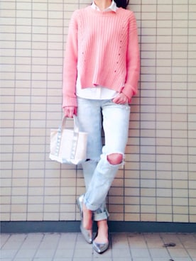 「GAP（ギャップ）のアイテム（シューズ）」を使った、ikuさん（レディース・161cm）の冬コーディネート