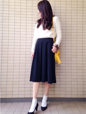 「アイテム（ヘアゴム）」を使った、ikuさん（レディース・161cm）の冬コーディネート