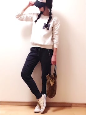 「ムラサキスポーツ（ムラサキスポーツ）のアイテム」を使った、ikuさん（レディース・161cm）の冬コーディネート