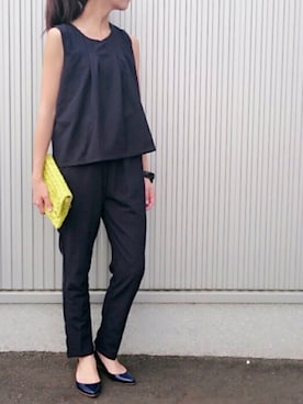 「copine」｜「アイテム（サロペット/オーバーオール）」を使った、ikuさん（レディース・161cm）の春コーディネート