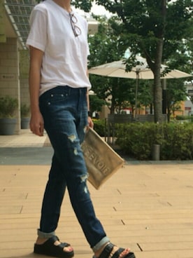 「パックT」｜「アイテム（その他）」を使った、ikuさん（レディース・161cm）の夏コーディネート