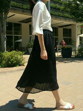 「GAP（ギャップ）のアイテム（シューズ）」を使った、ikuさん（レディース・161cm）の夏コーディネート