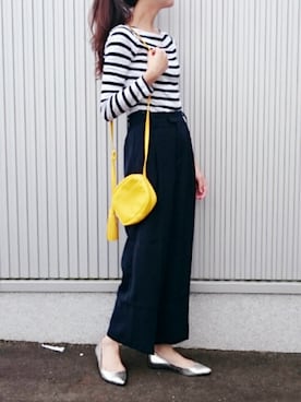 「GAP（ギャップ）のアイテム（バッグ）」を使った、ikuさん（レディース・161cm）の夏コーディネート