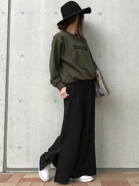 「SUPERGA（スペルガ）のアイテム」を使った、ikuさん（レディース・161cm）の秋コーディネート