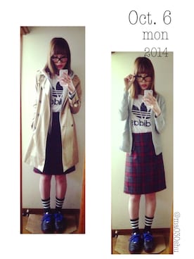 「Another Edition」｜「アイテム（トレンチコート）」を使った、mashuさん（レディース・167cm）の秋コーディネート