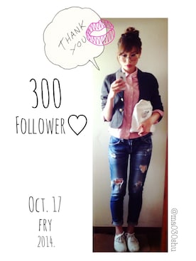 「缶バッジ」｜「アイテム（テーラードジャケット）」を使った、mashuさん（レディース・167cm）の秋コーディネート